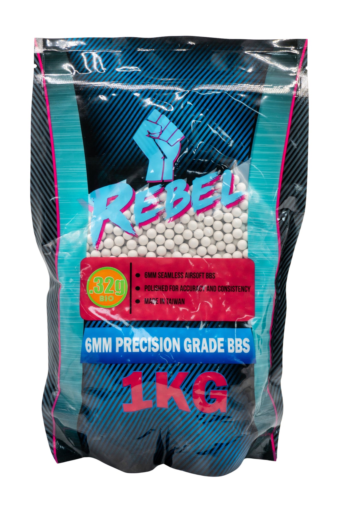 Rebel Precision 6mm BBs 1kg BIO Bag - 0.32g
