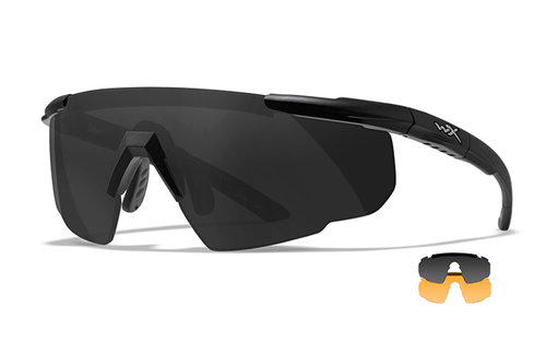 Wiley X SABER ADVANCED - Matte Black Frame - Grey/Light Rust Shields (2 Lenses)