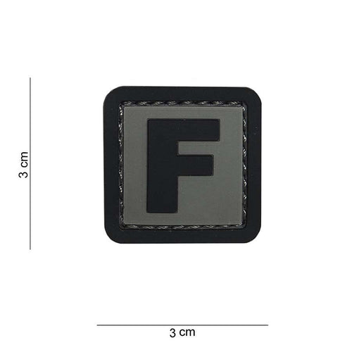 101 "F" Letter 3D PVC Patch