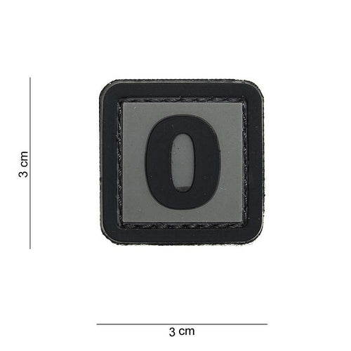 101 "0" Number 3D PVC Patch