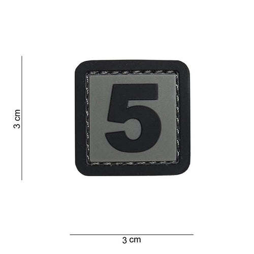 101 "5" Number 3D PVC Patch