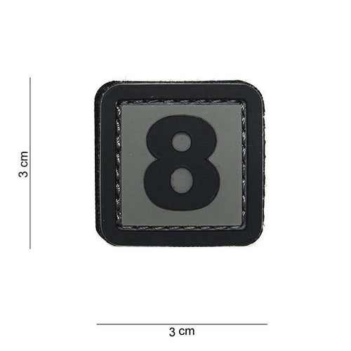 101 "8" Number 3D PVC Patch