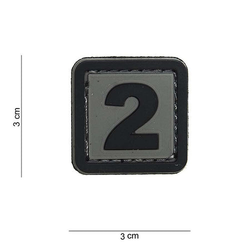 101 "2" Number 3D PVC Patch