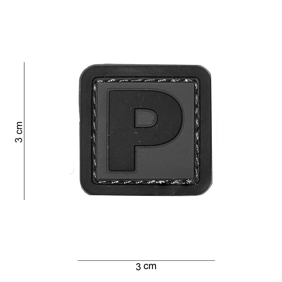 101 "P" Letter 3D PVC Patch