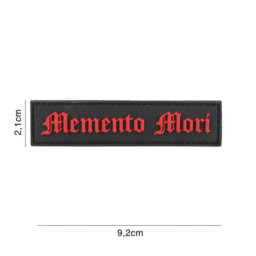 101 Memento Mori 3D PVC Patch - Black/Red