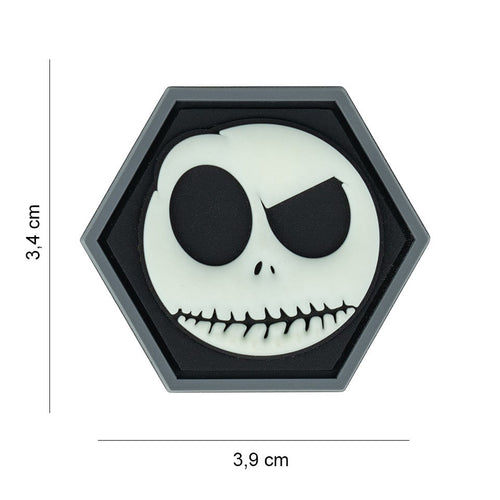 101 Nightmare Smiley Hexagon 3D PVC Patch