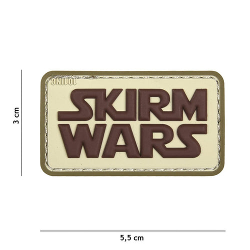 101 Skirm Wars 3D PVC Patch - Coyote