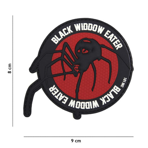 101 Black Widow Eater 3D PVC Patch - Red
