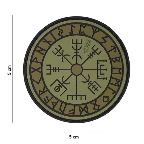 101 Mayan Protective Shield 3D PVC Patch - Green