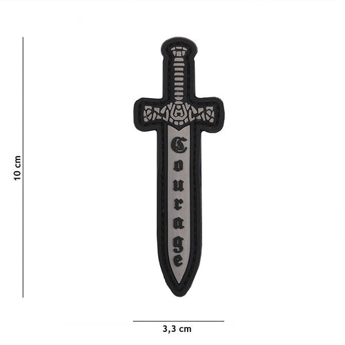 101 Courage Sword 3D PVC Patch