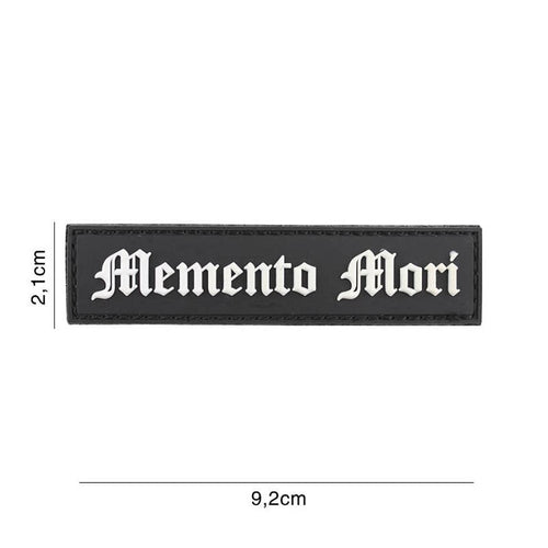 101 Memento Mori 3D PVC Patch - Black/White