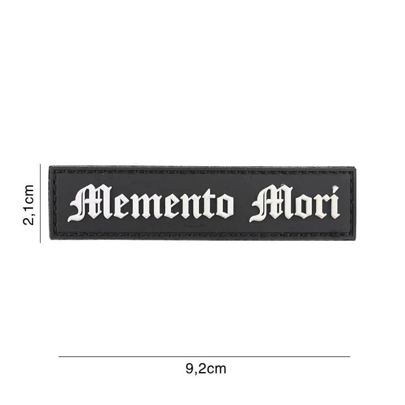 101 Memento Mori 3D PVC Patch - Black/White