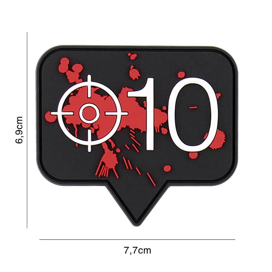 101 Headshot 10 3D PVC Patch