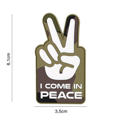 101 I Come In Peace 3D PVC Patch - Woodland