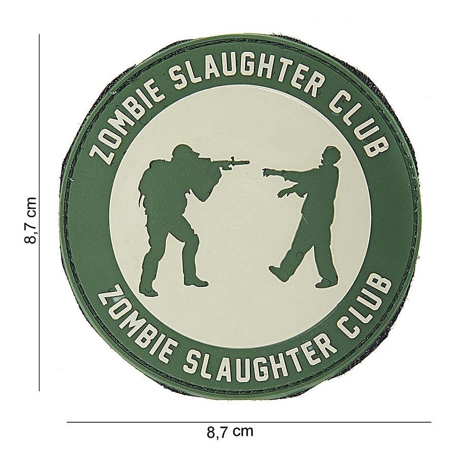 101 Zombie Slaughter Club 3D PVC Patch