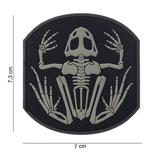 101 Frog Skeleton 3D PVC Patch