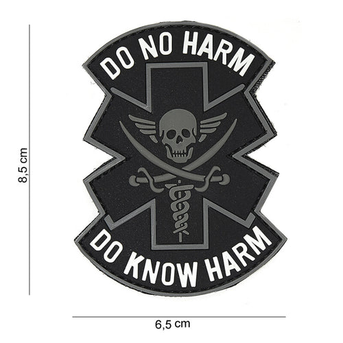 101 Do No Harm PVC 3D Patch - Black
