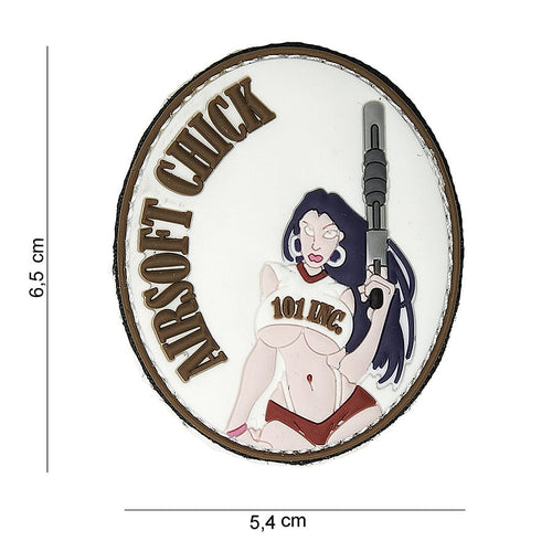 101 Airsoft Chick 3D PVC Patch