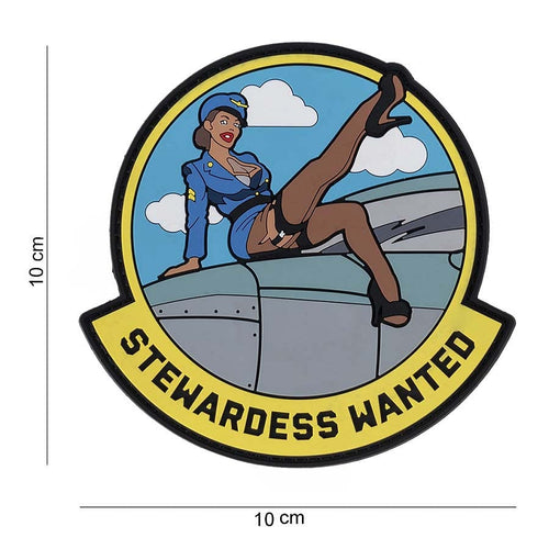 101 Stewardess Wanted 3D PVC Patch