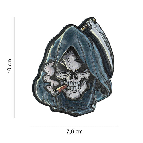 101 UV Skull Grim Reaper 3D PVC Patch