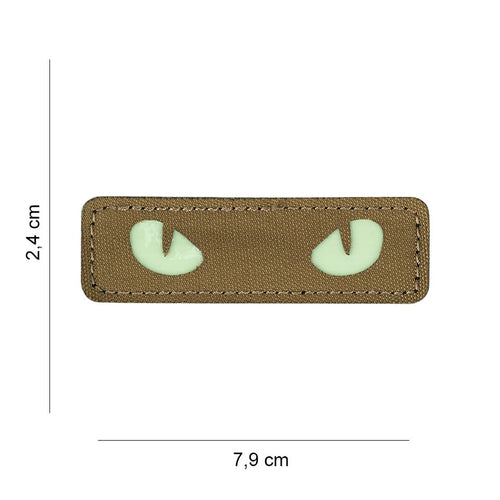 101 Cat Eyes Glow in the Dark Laser Cut Patch - Tan