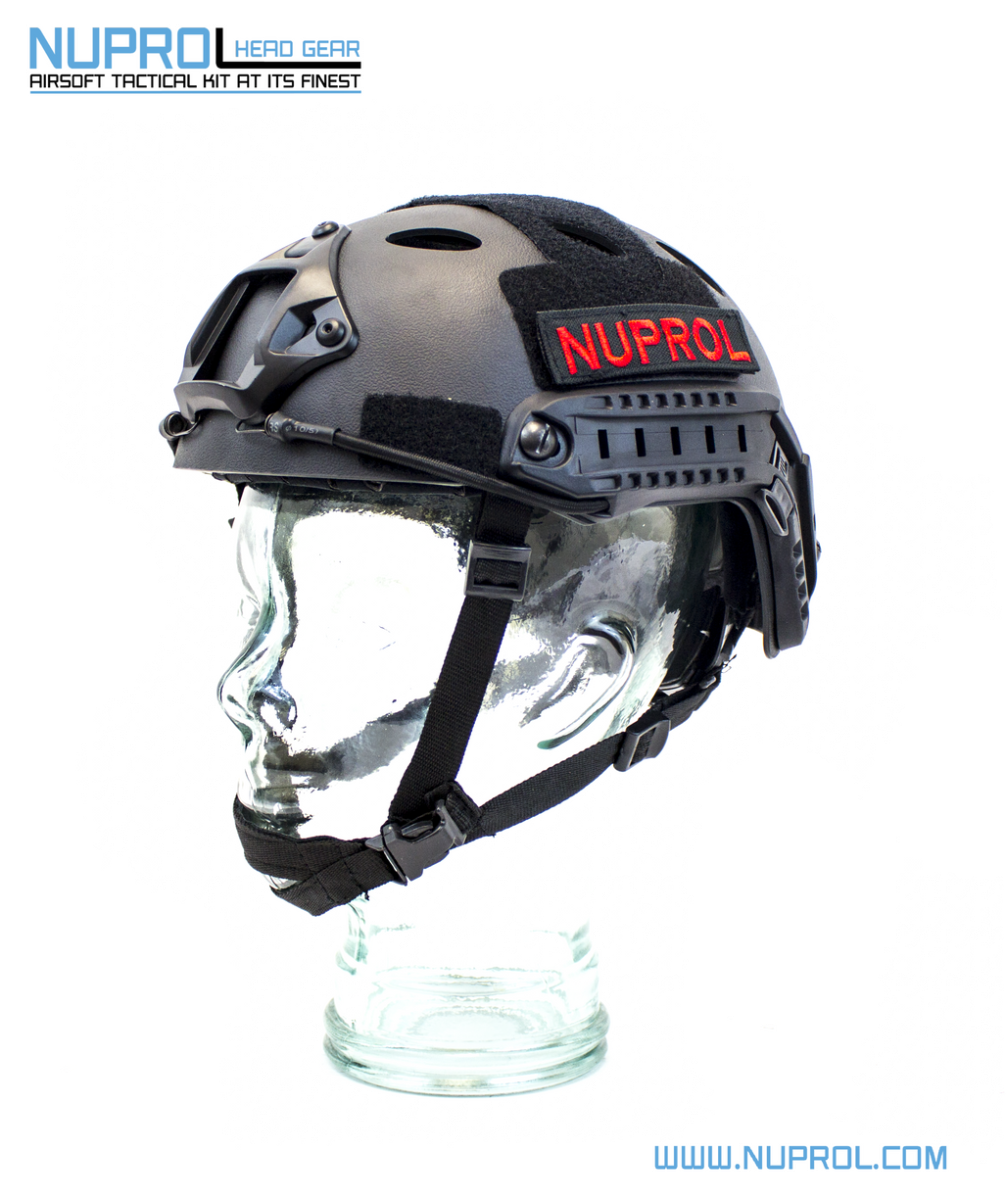 Nuprol Fast Railed Helmet - Black