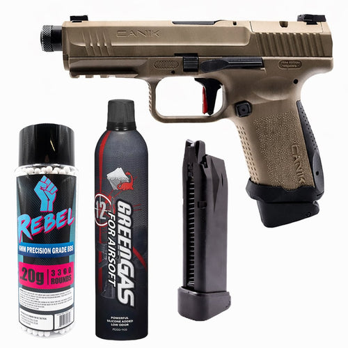 Cybergun CANiK TP9 Elite Combat Pistol Bundle - FDE