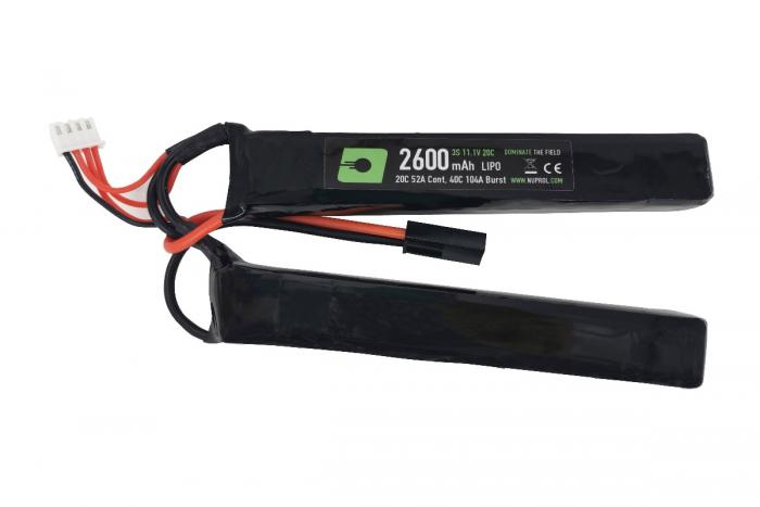 Nuprol 2600mAh 11.1v LIPO Twin Stick - Mini Tamiya