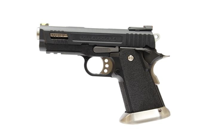 WE Hi-Capa 3.8 Velociraptor Pistol - Black