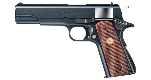 Tokyo Marui Colt Government Mark IV Series '70 GBB Pistol - Black/Wood