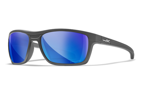 Wiley X KINGPIN - Matte Graphite Frame - CAPTIVATE Polarized Blue Mirror Lens