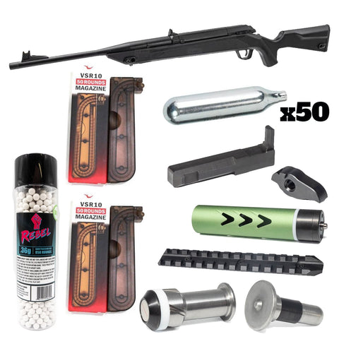 Action Army AAC-C1 Athena Gas Sniper Rifle Upgrade Bundle