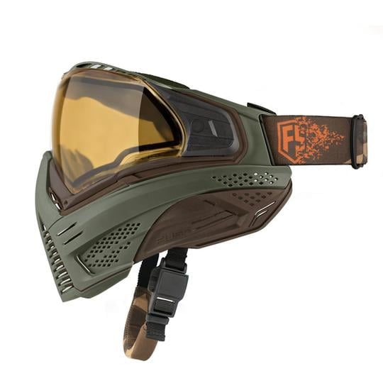 First Strike X Push Unite Mask - Olive/Brown
