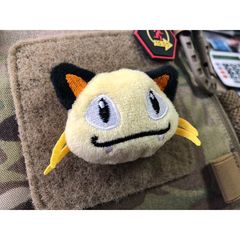 JTG Meow Yellow Plush Patch (Velcro Backed)