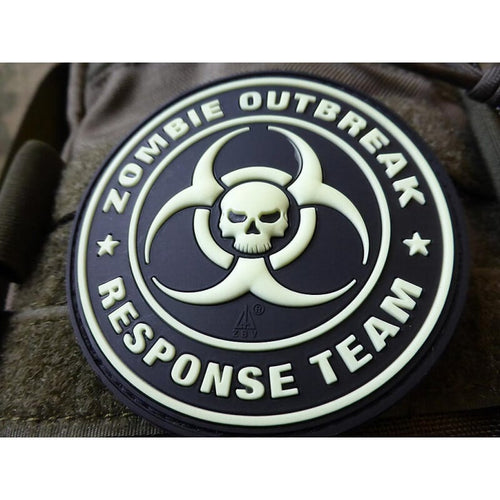 JTG Zombie Outbreak Response Team 3D Rubber Patch - Glow in the Dark