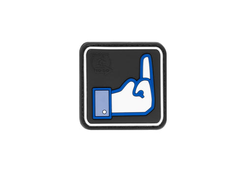 JTG Dislike Finger 3D Rubber Patch