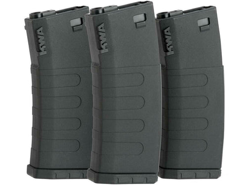 KWA K400 AEG 400 Round High Capacity Magazines - 3 Pack (Black)