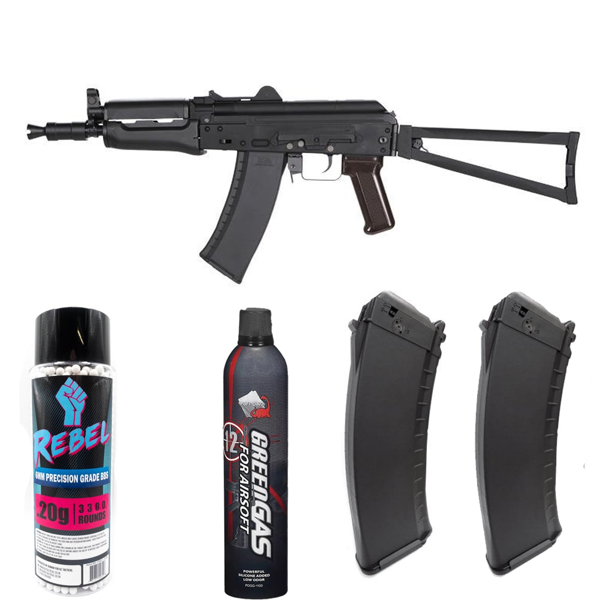 KWA AKG-74SU GBBR w/ Black Handguard Bundle