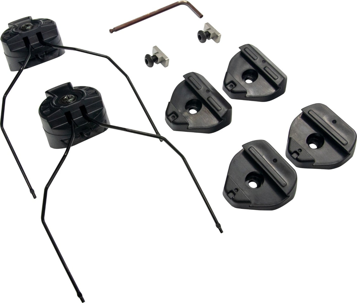 Earmor M13 M-Lock Helmet Rails Adapter Attachment Kit - Black
