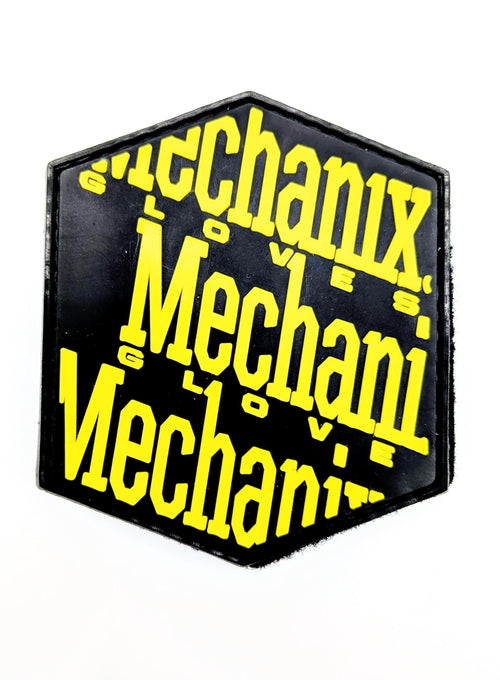Mechanix Patch Hex Logo Patch Black/Yellow