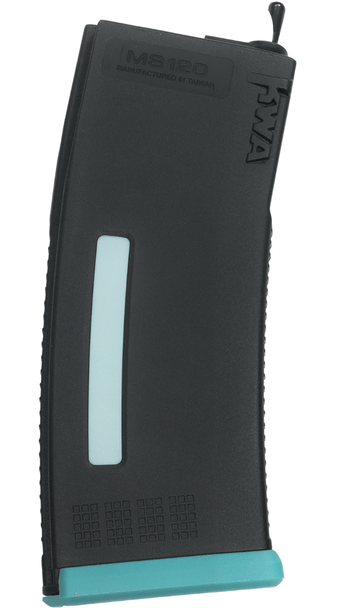 KWA MS120 Midcap Magazine Single Magazine - Black/Teal