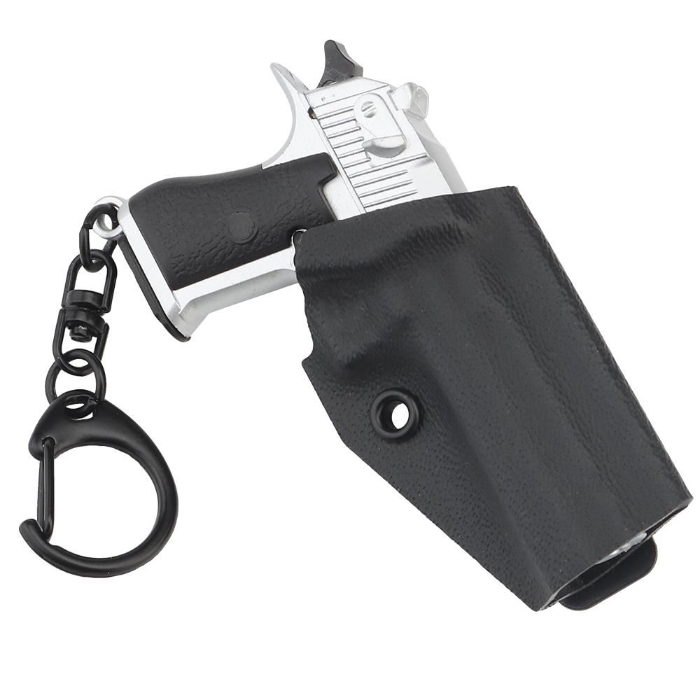 Desert Eagle & Holster Keyring - Silver