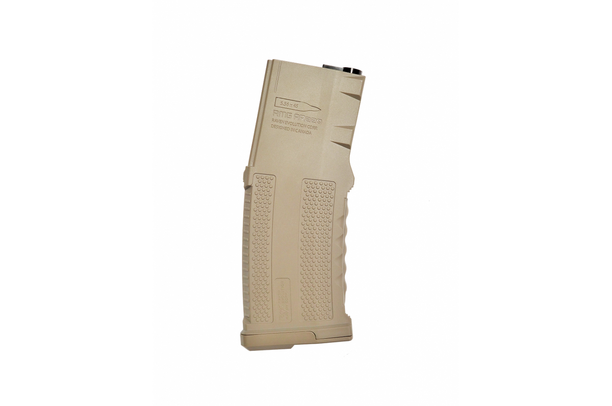 Raven Evolution RMG AR220 extra capacity silent midcap magazine - Dark Earth