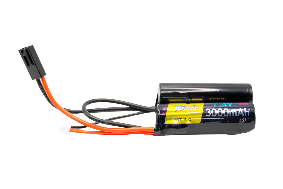Rebel Battery - 3000mAh Li-Ion 7.4V 10C Nunchuck - Mini Tamiya