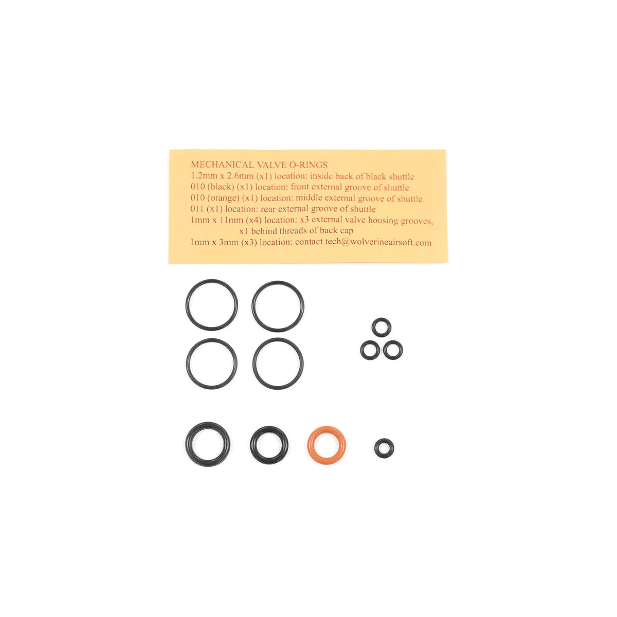 Wolverine O-ring Kit for Reaper Mechanical Valve
