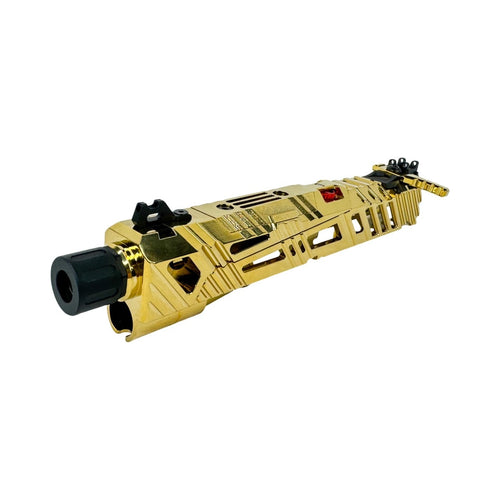 CTM Superline Split Slide for TM Hi-Capa 4.3 - Electroplated Gold (inc. Short Stroke Kit, 14mm CCW Muzzle, Enhanced Nozzle Spring, etc)