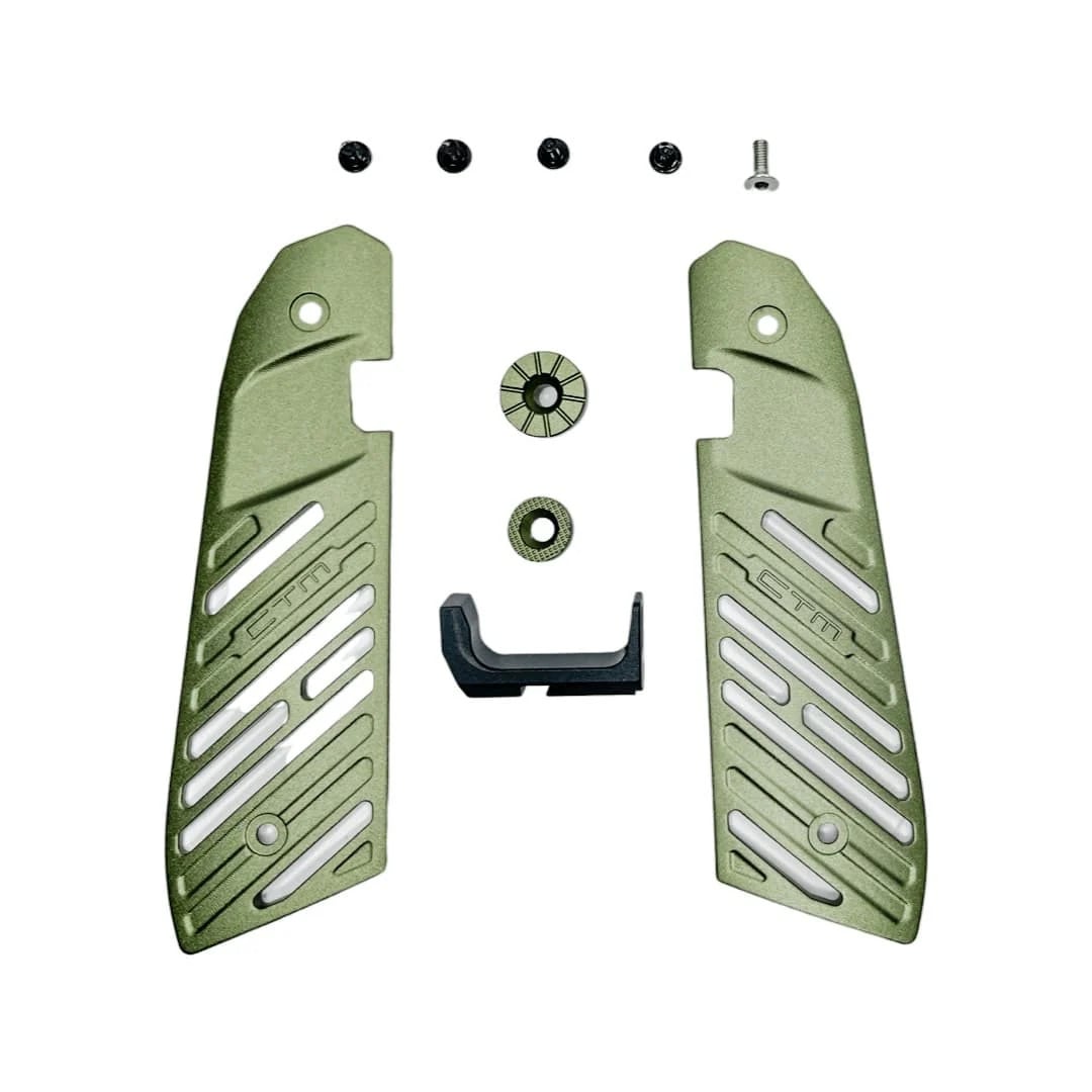 CTM Fuku-2 Frame CNC Aluminium Accessories Full Set (AAP-01/C) - Army Green