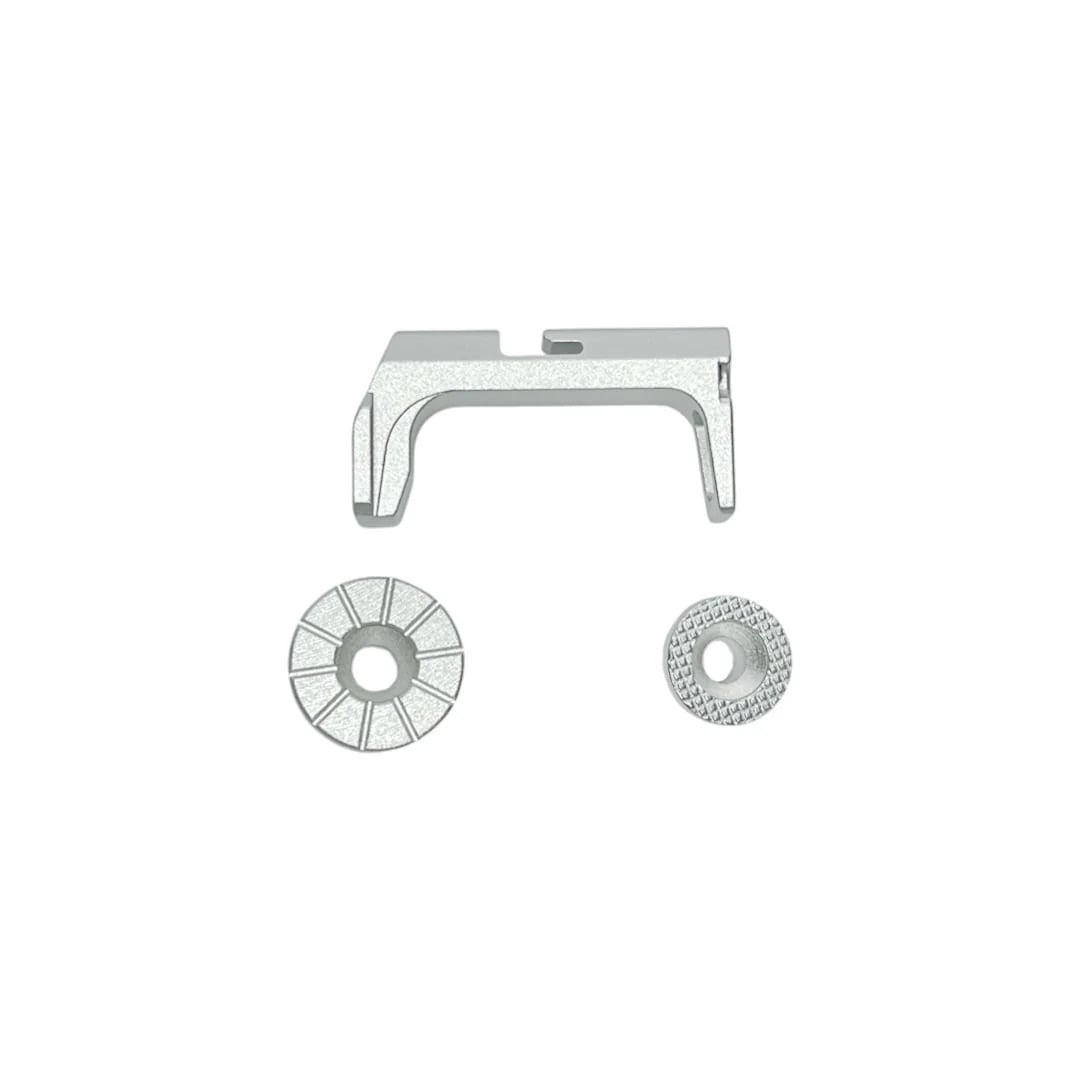 CTM FUKU-2 Frame CNC Magazine Release Set - Silver (AAP-01/C)