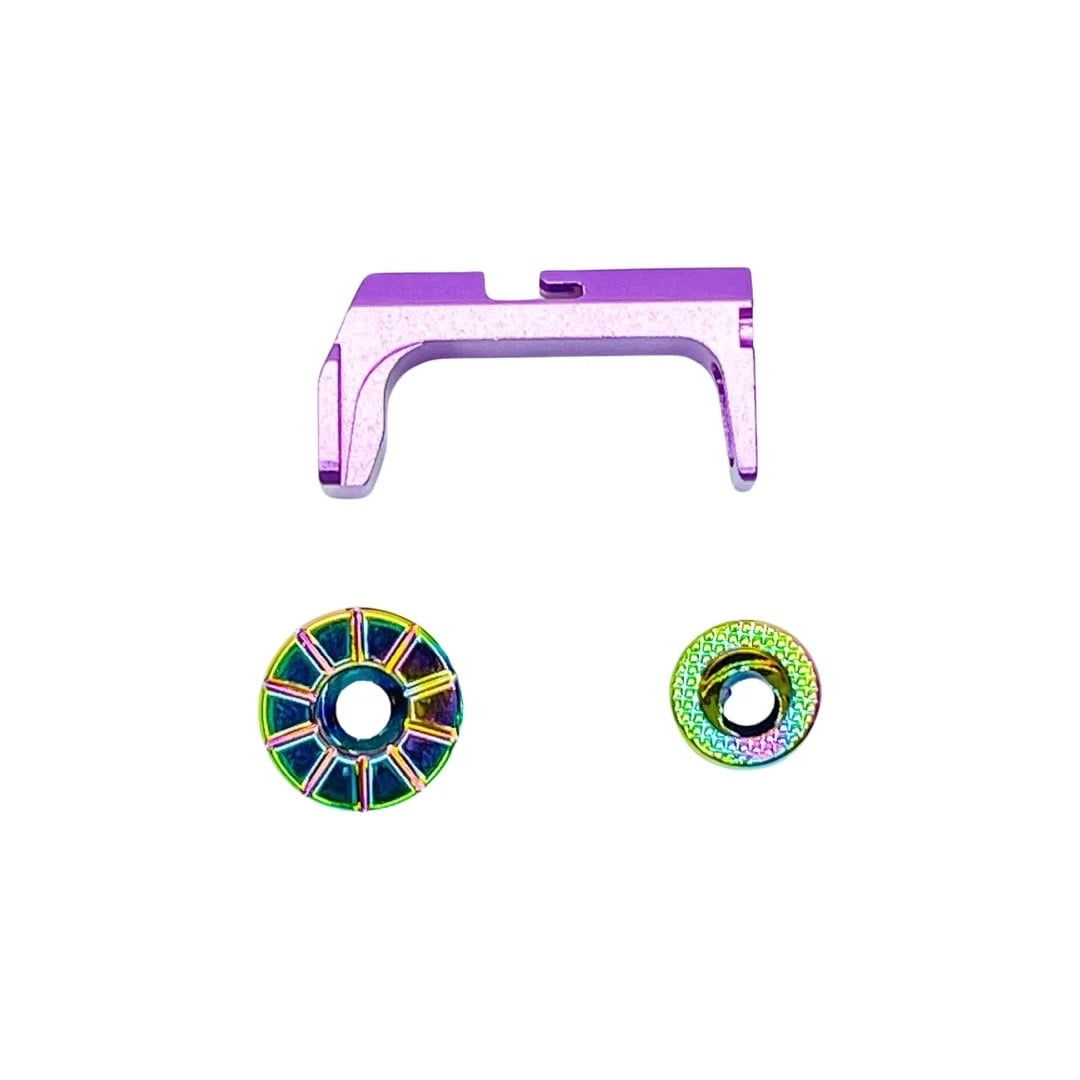 CTM FUKU-2 Frame CNC Magazine Release Set - Electroplated Chameleon (AAP-01/C)