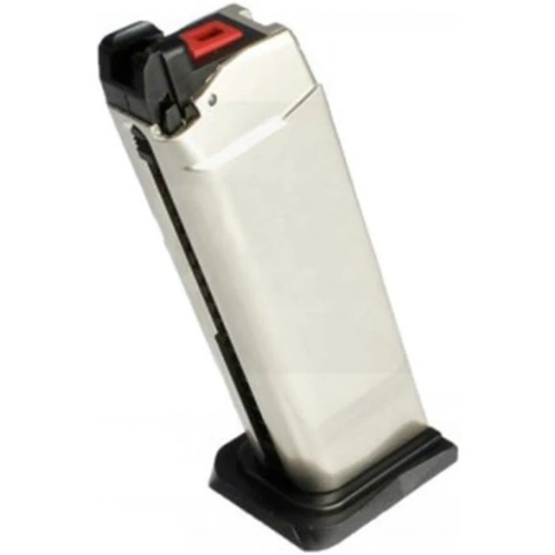 Armorer Works Custom Hex-Cut Gas Magazine (AW-VXMG02 - 25 Rounds - Silver)